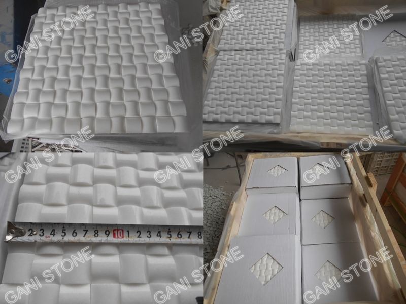 Thassos White Marble Mosaic Packing