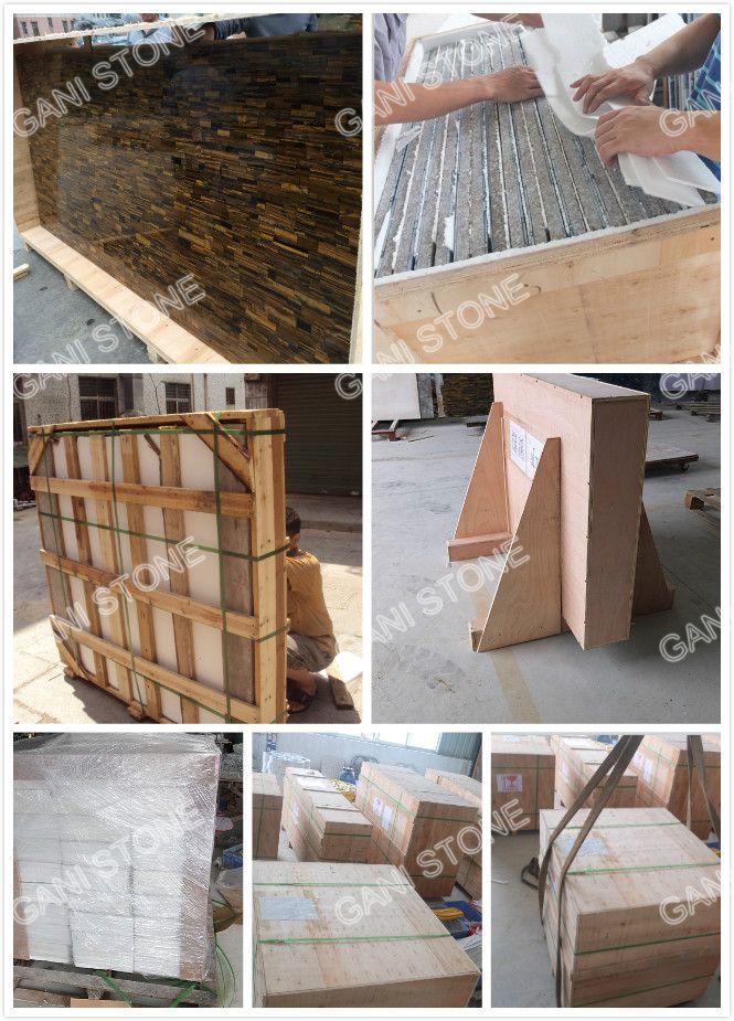Tiger Eye Slabs Packing