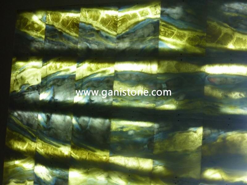 Blue Ocean Marble Backlit