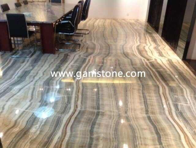 Clear River Onyx Bookmatch Flooring