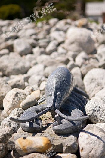 Granite Lobster Carving for Landsaping