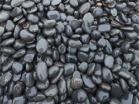 Black Natural River Rocks