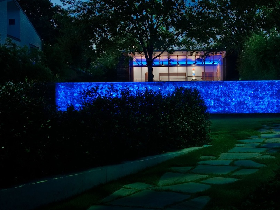 Blue Glass Rocks for Landscaping Gabions