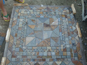 Slate Mosaic Outdoor Landscape Design