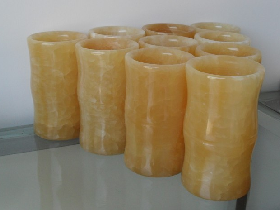 Onyx Pen Holder Yellow