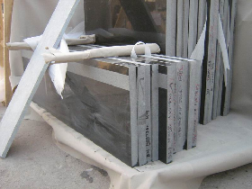 China Absolute Black Polished Stair Treads