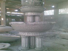 Floating Ball Fountain in Granite