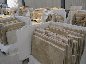 Cream Travertine Cut to Size Tile