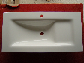 Crystallized Stone Vanity Top with Sink