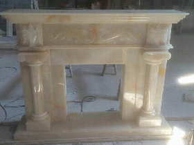 Onyx Fireplace Mantel 003