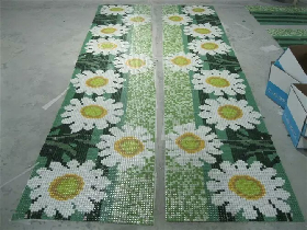 CHINA MOSAIC SUPPLIES ART GLASS MOSAIC MURAL WALL DECOR 005