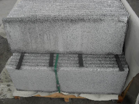 Grey Granite Flamed Rough Stair