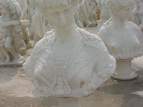 Elegant Lady Marble Busts