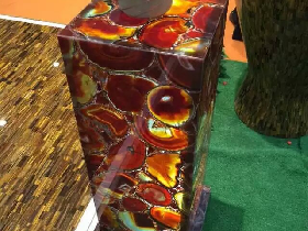 Backlit Agate Pedestal