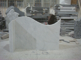 White Marble Tombstone