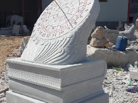 Sundial; Gnomon; Horologe Stone Carving