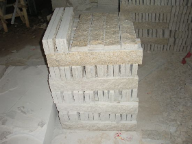 Yellow Granite Wall Facade Stone with Split Face