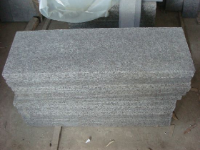 Olivian Black Granite Flamed Stairs