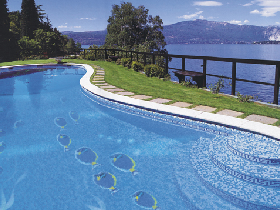 SPA jaccuzi tile design swimming pool glass mosaic