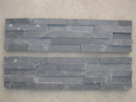 Split Face Black Slate Stack Stone