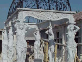 Hand Carved Marble Gazebo