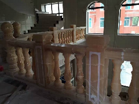 Orange Onyx Balustrade