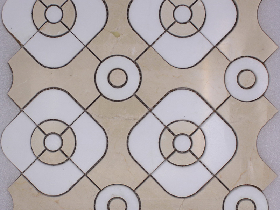 Marble Water Jet Mosaic Tile 004