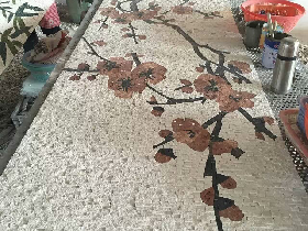 Natural Surface Marble Mosaic Pattern