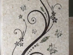 Handcut Shell Mosaic Pattern