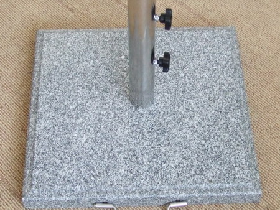 Grey White Marble Umbrella Base