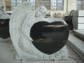 Angel Granite Tombstone 005