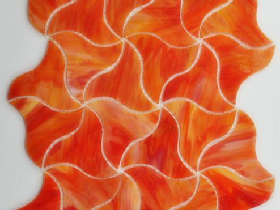 STAINED GLASS MOSAIC TILE 0012