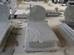 G603 Light Grey Poland Cross Monument