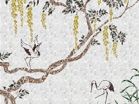 Shell Mosaic Painting Design