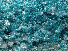 Broken Glass Chips for Landscaping