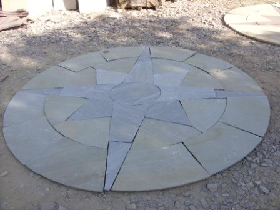 Slate Aztec Circle Patio Paving Set