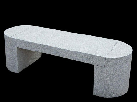 Grey Granite Garden Stone Chair