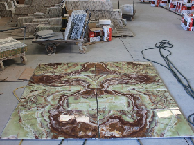 Green Onyx Flooring Pattern Book Match
