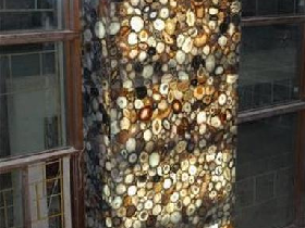 Illuminating Yellow Agate Villar Decoration