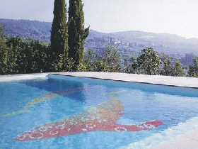 swimming pool crack crystal glass mosaic