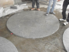 Light Gray Granite Patio Paving Circle Kit