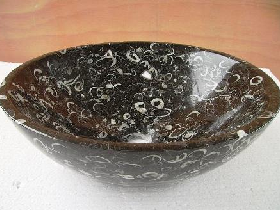 Fossil Black Marble Basin