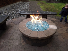 Firepit Glass Rock