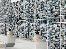 Shell Mosaic Backsplash