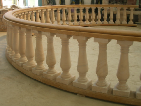 Yellow Sandstone Baluster Railing