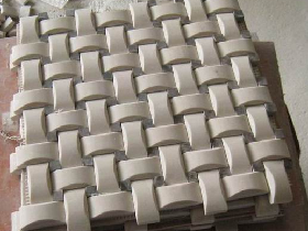 Marble Basket Weave Mosaic Tile