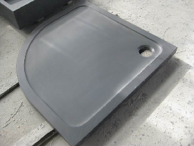 Honed Shanxi Black Granite Shower Tray