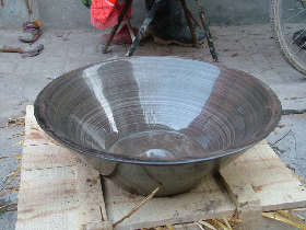 Grey Sandle Wood Marble Basin