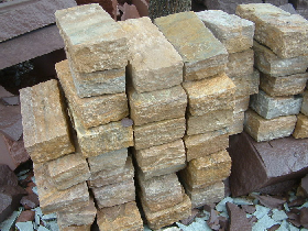 Golden Sandstone Retaining Wall