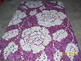 Rose Pattern Fit Glass Mosaic